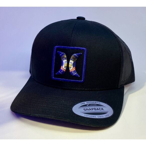Hurley Other - Hurley Icon Men's Utah Trucker Hat Mesh Snapback Black Curved Bill One Size